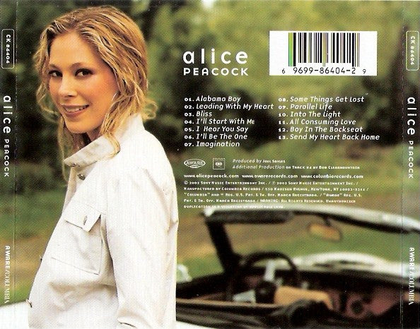 Alice Peacock – Alice Peacock CD Mint Condition