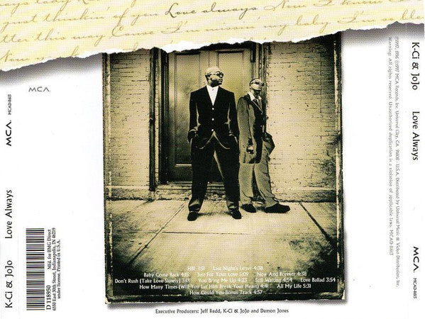 K-Ci & JoJo – Love Always CD VG+/VG+