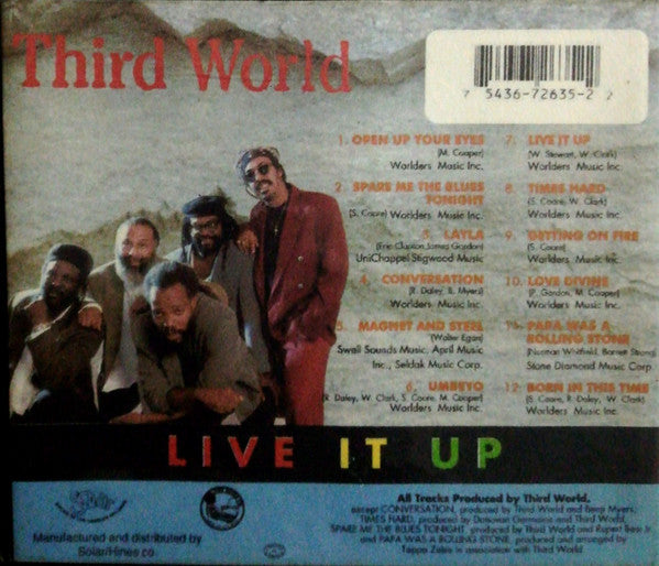 Third World ‎– Live It Up CD Mint Condition