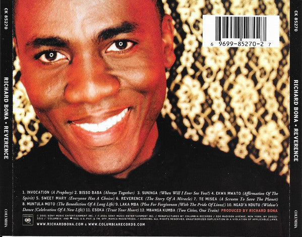 Richard Bona – Reverence CD VG+/VG+