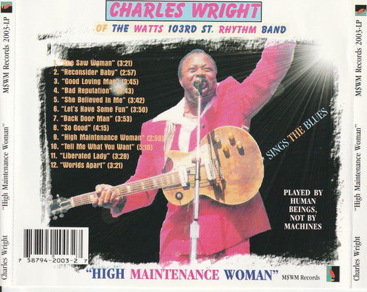 Charles Wright Of The Watts 103rd St. Rhythm Band – High Maintenance Woman CD Mint Condition