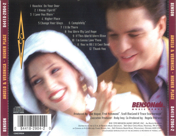 Angelo & Veronica – Higher Place CD VG+/VG+