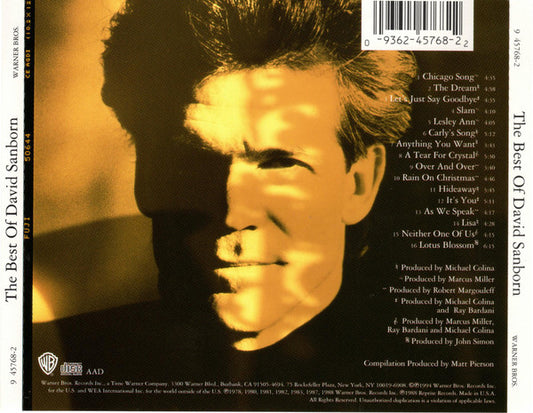 David Sanborn ‎– The Best Of David Sanborn CD VG+/VG+