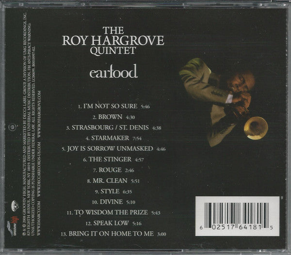 Roy Hargrove Quintet – Earfood CD VG+/VG+