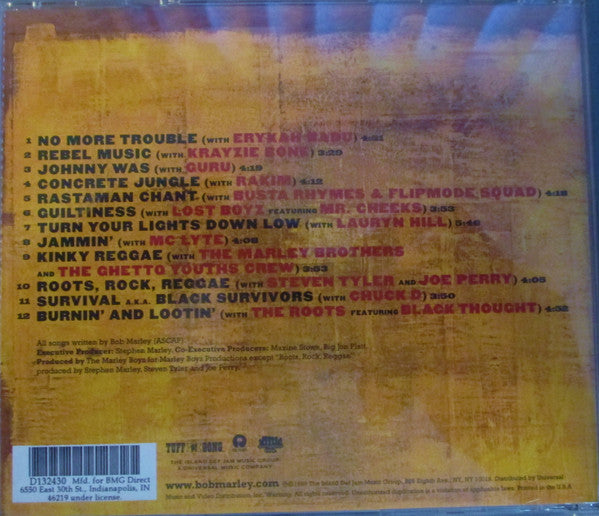Bob Marley ‎– Chant Down Babylon CD Mint Condition