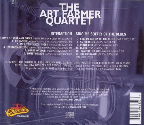The Art Farmer Quartet* – Interaction / Sing Me Softly Of The Blues CD VG+/VG+