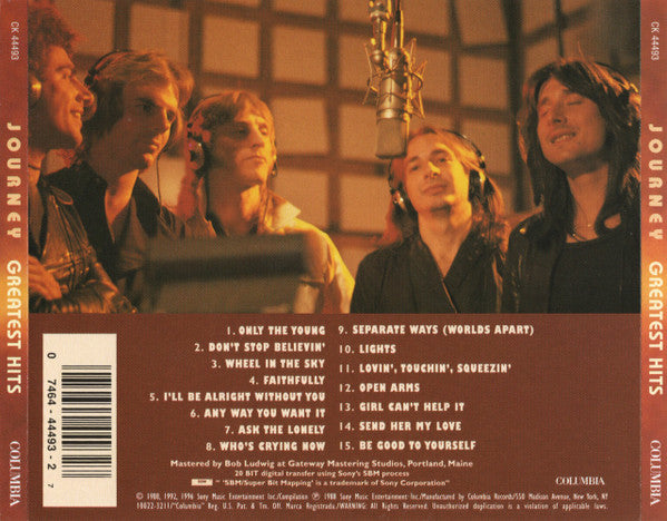 Journey – Greatest Hits CD VG+/VG+