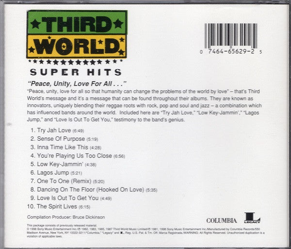 Third World ‎– Super Hits CD VG+/VG+
