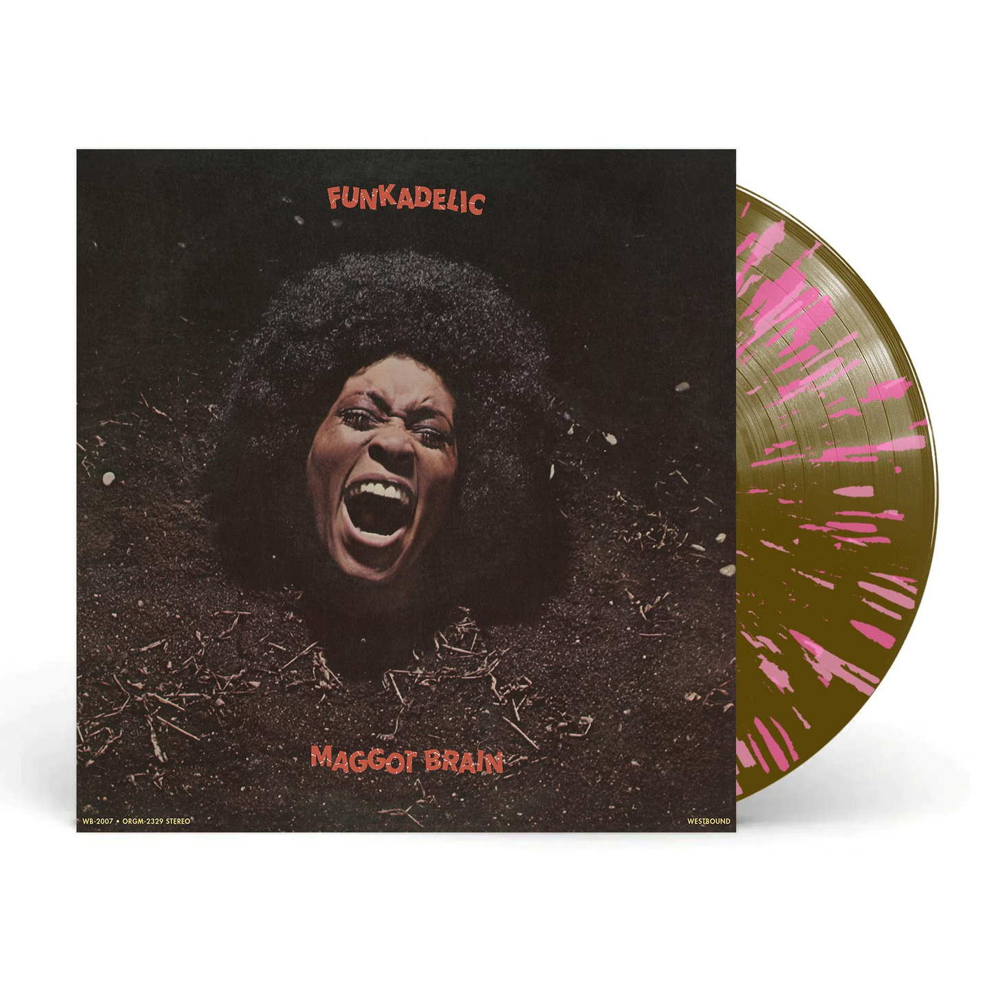 Pre-Order Funkadelic-Maggot Brain Midwest Exclusive on Brown Vinyl w/ Pink Splatter Vinyl LP Pre-Order 09-11-2026