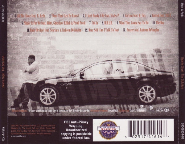 Beanie Sigel ‎– The Solution CD