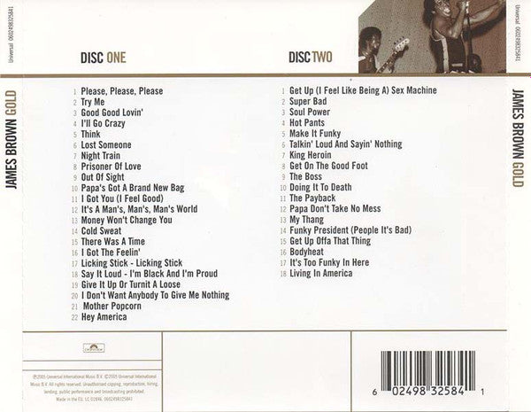James Brown ‎– Gold 2xCD