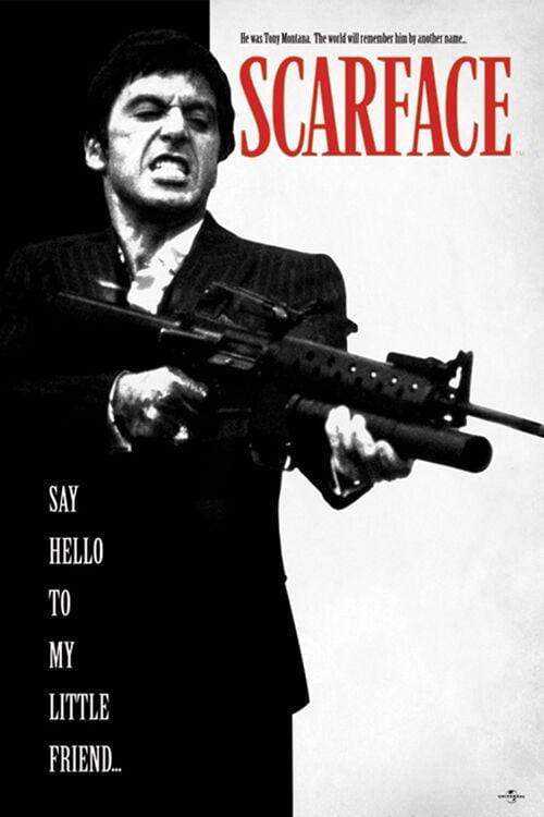 Scarface-Machine Gun Poster