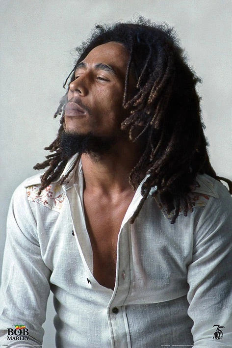 Bob Marley-Redemption (White Shirt) Poster