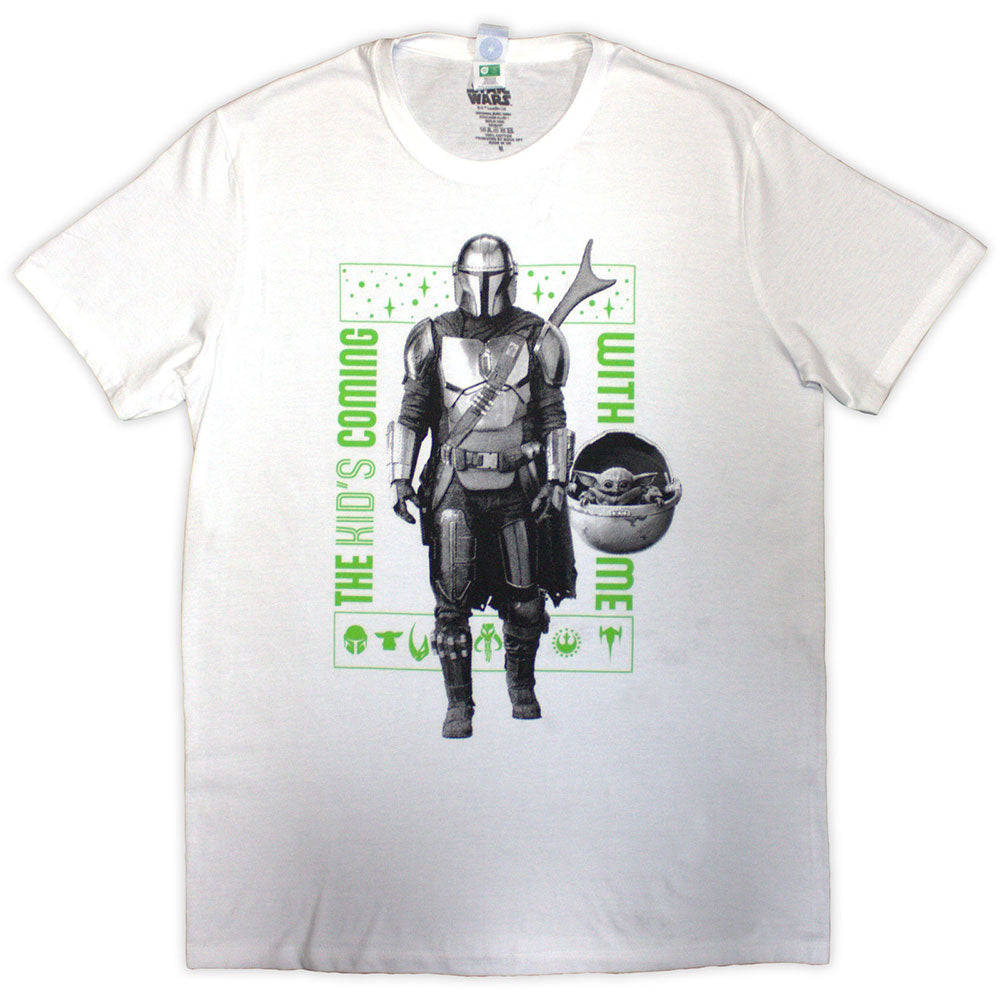 Star Wars The Mandalorian Kid's Coming With Me White