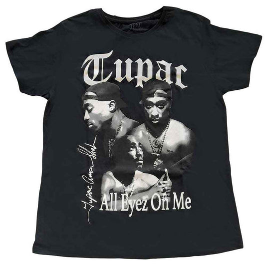 Tupac All Eyez B&W Black